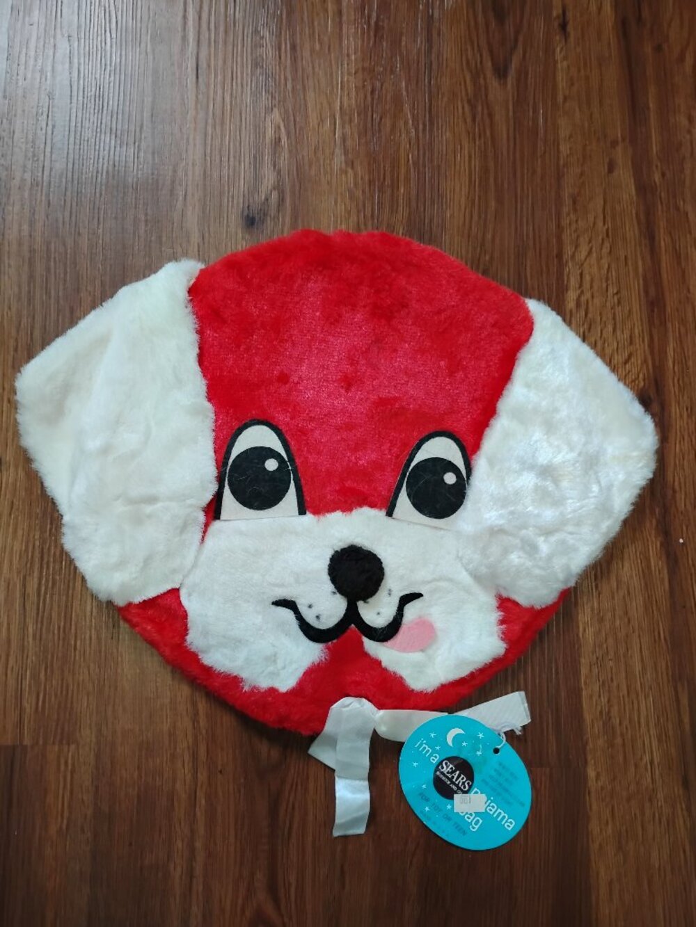 NWT Deadstock Vintage Sears Pajama Bag Puppy Dog